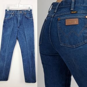 Vintage 70s Wrangler 13MWZ High Rise Straight Fit Jeans Size 8 (32×33) USA Made